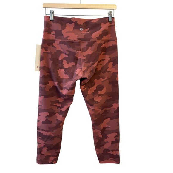 Lululemon Wunder Train HR Crop 23" Heritage 365 Camo Brier Rose Multi  12 NWT - Picture 5 of 6